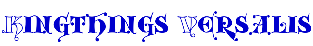 Kingthings Versalis шрифт